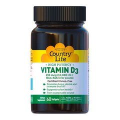 Country Life Витамин D3 10000 МЕ 60 капсул