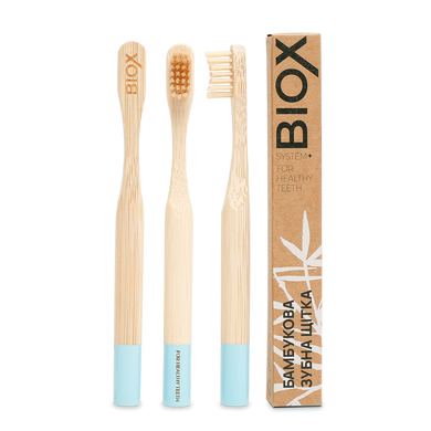 Зубная щетка для детей бамбуковая Blue