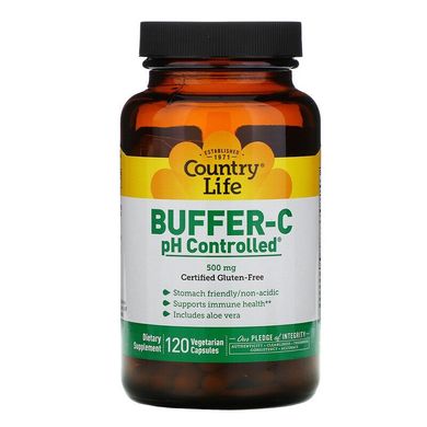 Country Life Буфер витамин С с контролем рН 120 капсул