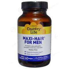 Country Life MAXI HAIR для чоловіків 60 м'яких капсул