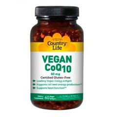 Country Life Веган Ко-ензим Q-10 60 мг 60 капсул