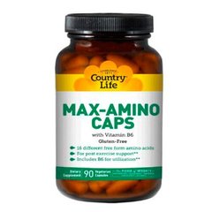 Country Life Макс Амино с витамином В6 90 капсул