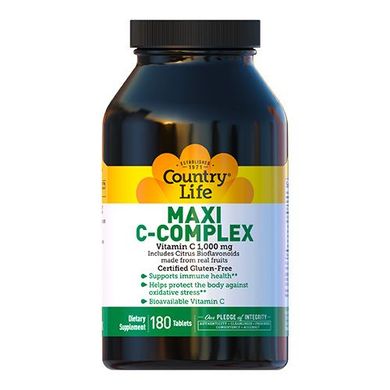 Country Life MAXI С - Complex1000 мг 180 таблеток